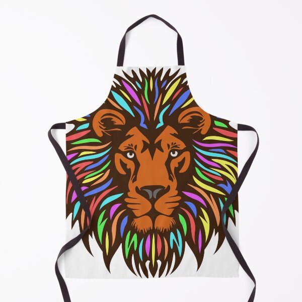 Item preview, Head of a lion with a colored mane. The king of animals or jungles. designed and sold by GAleksS.