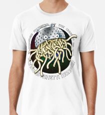 Ordained Minister of the Church of the Flying Spaghetti Monster on White Men's Premium T-Shirt