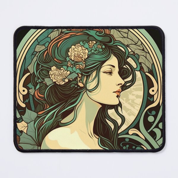 Item preview, The Green Princess designed and sold by ArtNouveauChic.