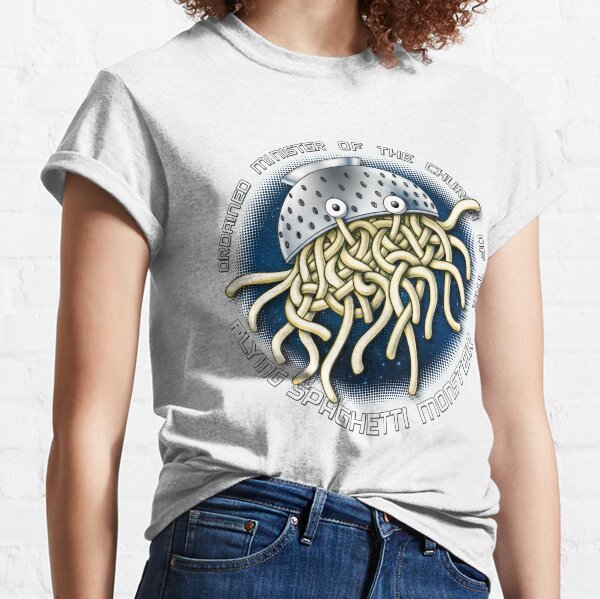 Minister of the Church of the Flying Spaghetti Monster FSM Classic T-Shirt