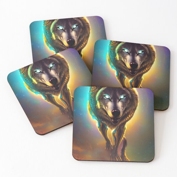 Item preview, Golden Cyber Wolf designed and sold by LEVI SALVIAN JANITRA.