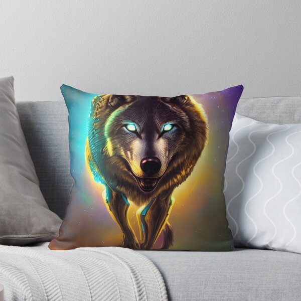 Item preview, Golden Cyber Wolf designed and sold by LEVI SALVIAN JANITRA.