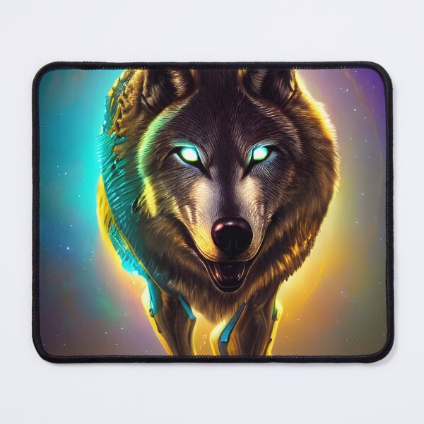 Item preview, Golden Cyber Wolf designed and sold by LEVI SALVIAN JANITRA.