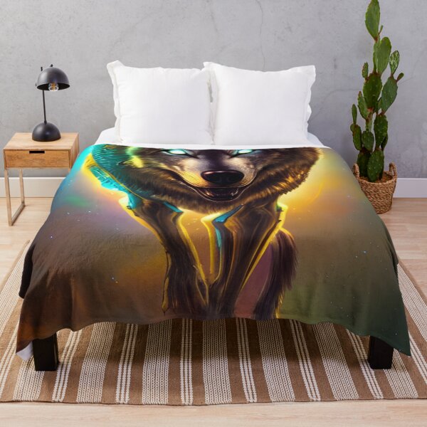 Item preview, Golden Cyber Wolf designed and sold by LEVI SALVIAN JANITRA.