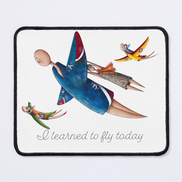 Item preview, I learned to fly today blue (Eng) designed and sold by Ansalart.