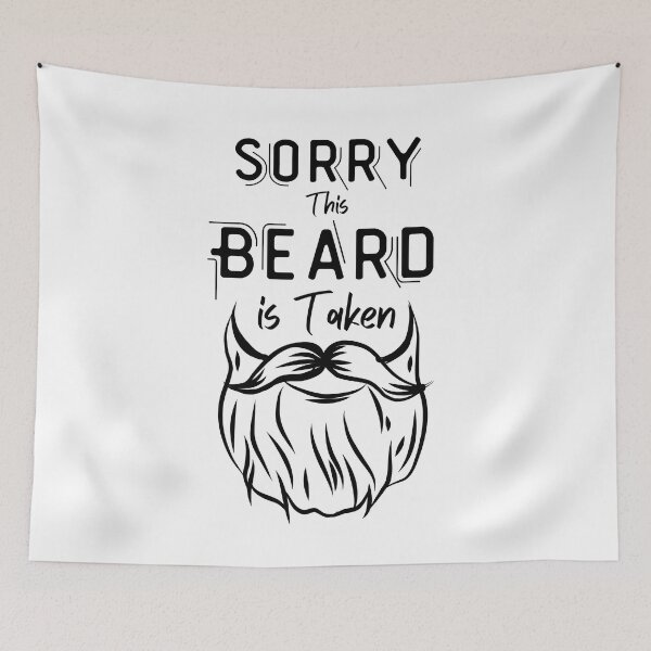 Item preview, Mens Sorry This Beard is Taken, Valentines Day for Him, I Love Beard designed and sold by Colors nature.