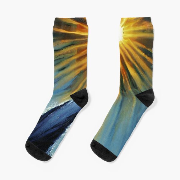 In the beginning, God created the heavens and the earth  #beginning #God #heavens #earth Socks
