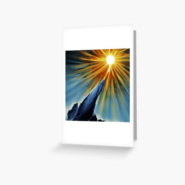 In the beginning, God created the heavens and the earth  #beginning #God #heavens #earth Greeting Card