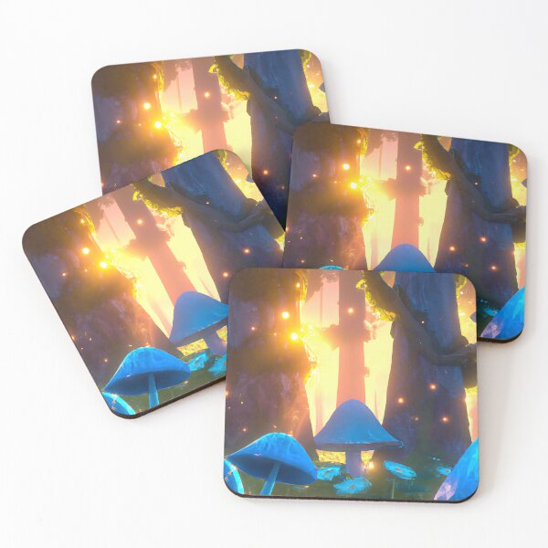 Item preview, hongos generados por ai en un bosque brillante designed and sold by davidany.