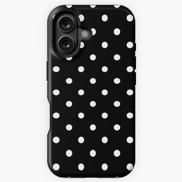 Item preview, White Polka Dots on Black Background designed and sold by starrylite.