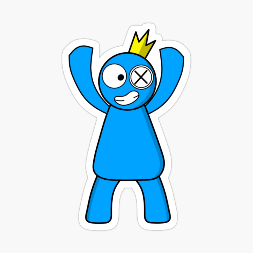 Blue Rainbow friends sticker Sticker by SebasthianStore