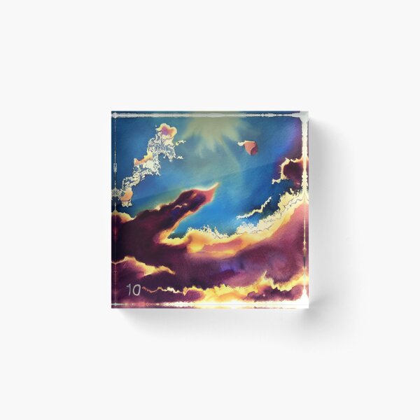 In the beginning, God created the heavens and the earth  #beginning #God #heavens #earth Acrylic Block