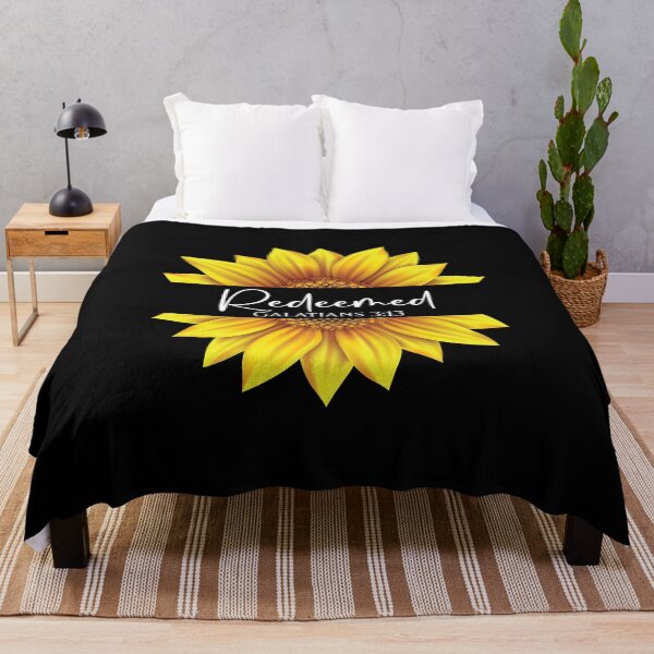 Item preview, Christian Sunflower design - I am Redeemed - Galatians 3:13 designed and sold by simplydesignart.