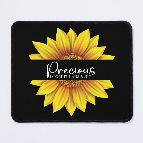 Item preview, Christian Sunflower design - I am Precious - 1 Corinthians 6:20 designed and sold by simplydesignart.