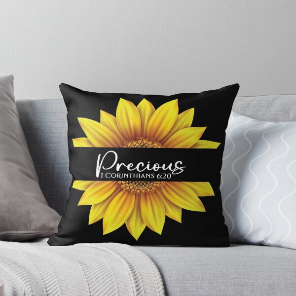 Item preview, Christian Sunflower design - I am Precious - 1 Corinthians 6:20 designed and sold by simplydesignart.