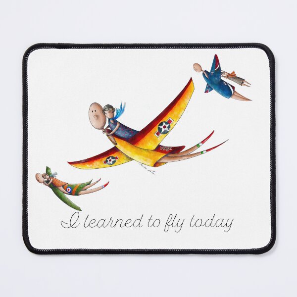 Item preview, I learned to fly today yellow (Eng) designed and sold by Ansalart.