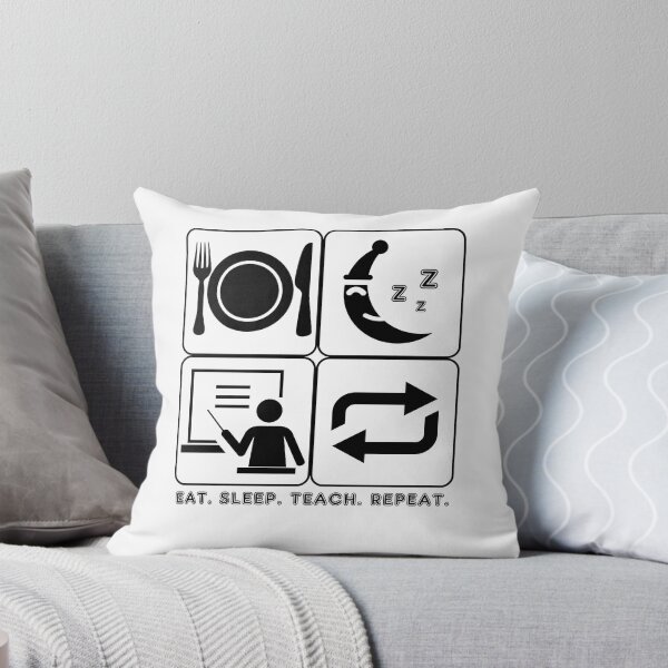 Item preview, Eat Sleep Teach Repeat (Light Tees) designed and sold by zoddie.