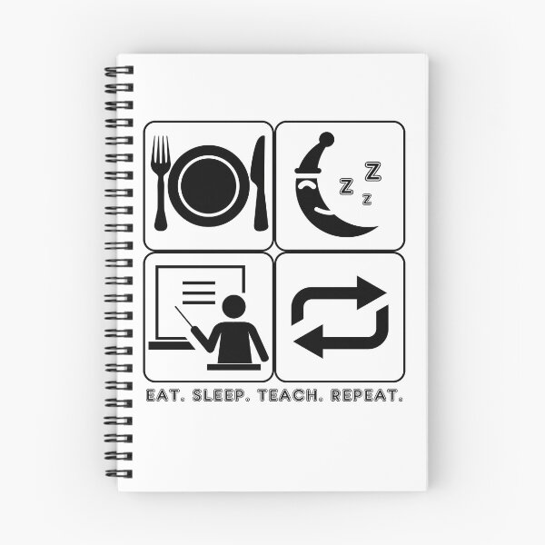 Item preview, Eat Sleep Teach Repeat (Light Tees) designed and sold by zoddie.