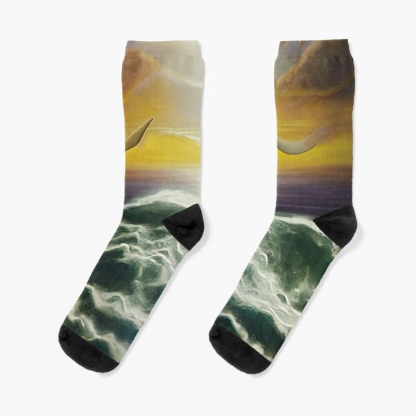 In the beginning, God created the heavens and the earth #beginning #God #heavens #earth - Artificial intelligence art Socks