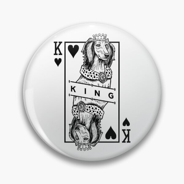 Item preview, Saluki King Of Hearts Funny Dog Lover Pop Art designed and sold by GrandeDuc.