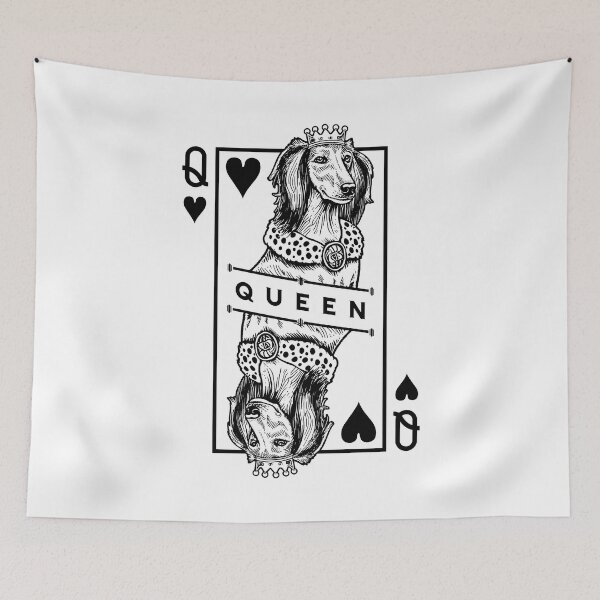 Item preview, Saluki Queen Of Hearts Funny Dog Lover Pop Art designed and sold by GrandeDuc.