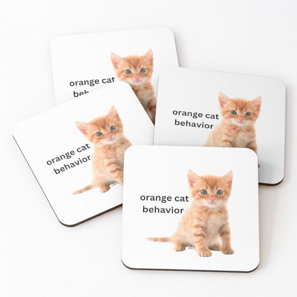 Item preview, orange cat behavior designed and sold by courtneykobza.