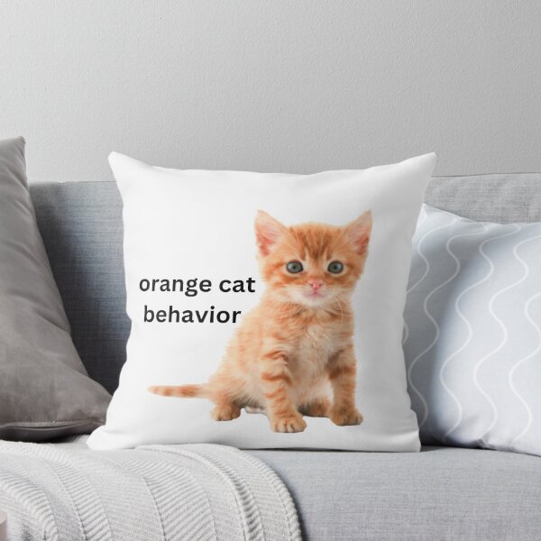 Item preview, orange cat behavior designed and sold by courtneykobza.