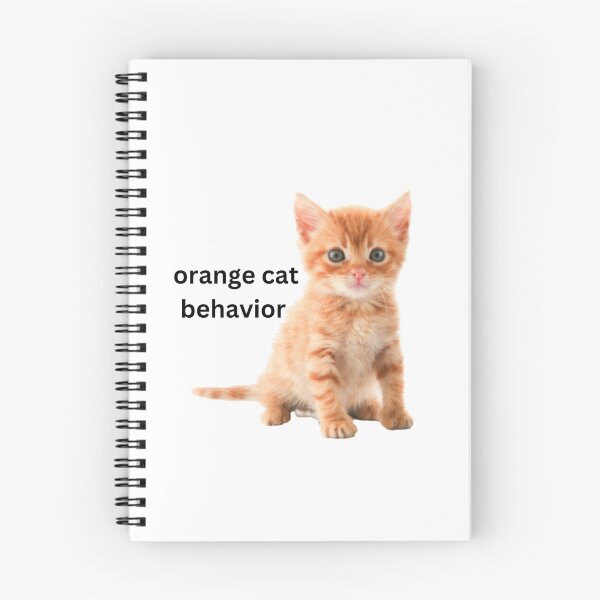 Item preview, orange cat behavior designed and sold by courtneykobza.