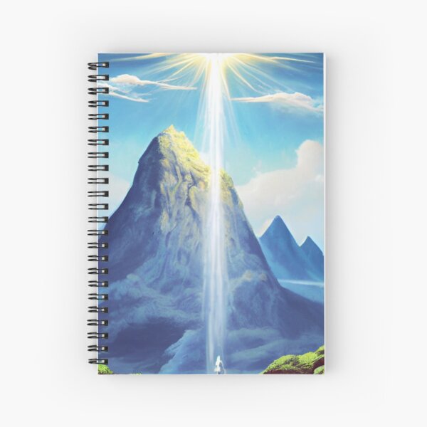 In the beginning, God created the heavens and the earth  #beginning #God #heavens #earth Spiral Notebook