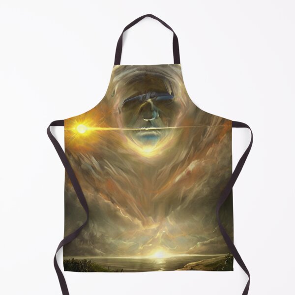 In the beginning, God created the heavens and the earth  #beginning #God #heavens #earth Apron