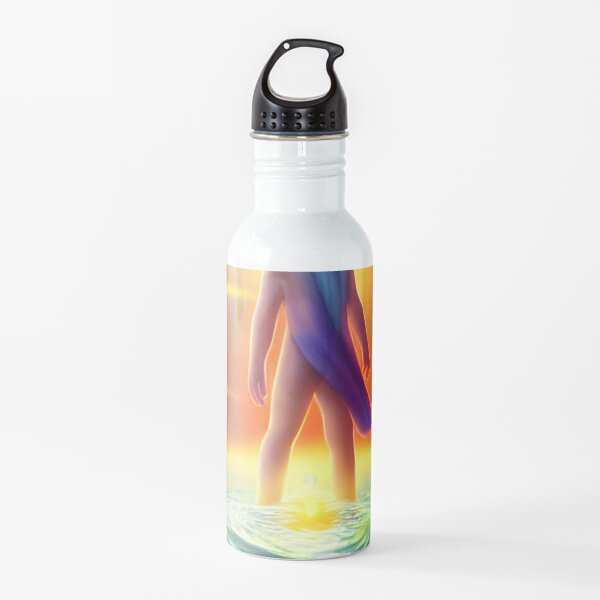 In the beginning, God created the heavens and the earth  #beginning #God #heavens #earth - Artificial intelligence art Water Bottle