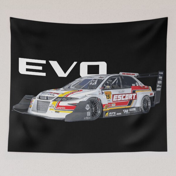 Item preview, ESCORT FIRE ANDO Evo 9 IX TIME ATTACK Mitsubish Evolution Enkei Tsukuba CIRCUIT designed and sold by cowtownCOWBOY.