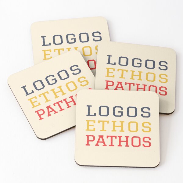 Item preview, LOGOS ETHOS PATHOS, ARISTOTLE FOLLOWERS, RHETORICS designed and sold by The Bookworm Store.