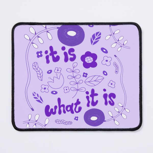 Item preview, It Is What It Is - Floral Doodles Quote designed and sold by Snarky Studio.