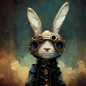 Artwork thumbnail, Steampunk Rabbit by PoeticPixels