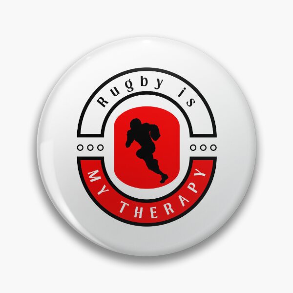 Item preview,  Rugby is my therapy funny motivational design designed and sold by DigitalMagShop.