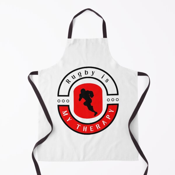 Item preview,  Rugby is my therapy funny motivational design designed and sold by DigitalMagShop.