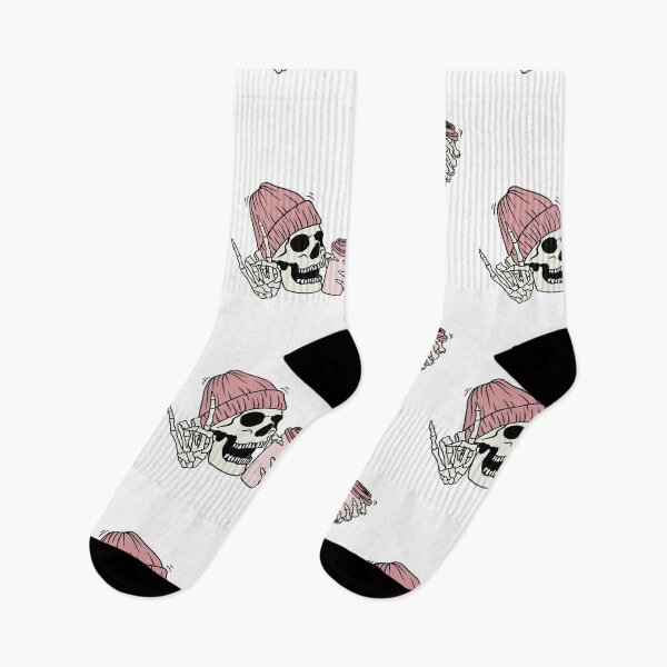 Item preview, Cool Hip Skeleton Drinking Coffee  designed and sold by mkzmerch.