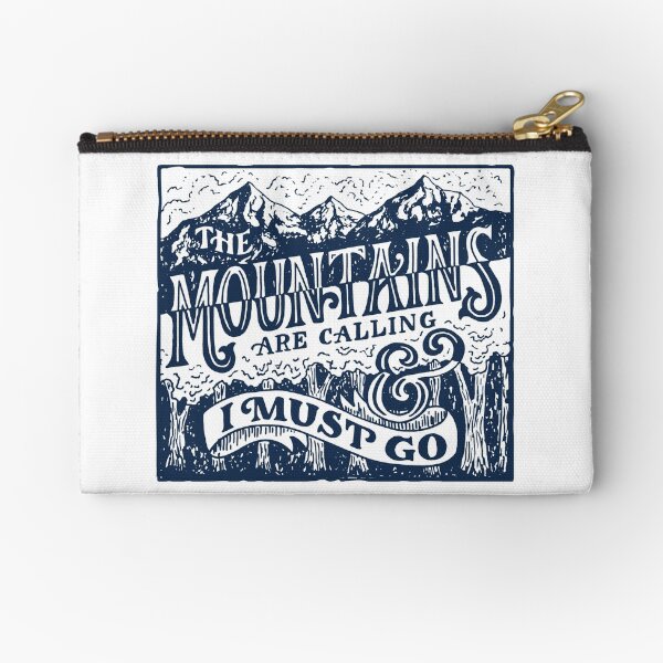 The Mountains are Calling Zipper Pouch