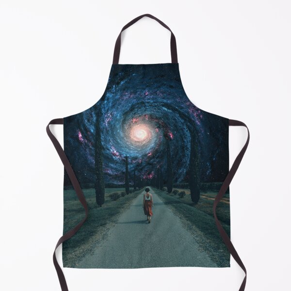 Item preview, Woman Walking Towards the Galaxy designed and sold by DreamCollagee.