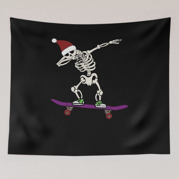 Item preview, Dabbing Skeleton Skateboarder designed and sold by mkzmerch.