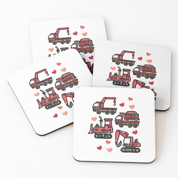 Item preview, Kids Valentines Day Construction Trucks Funny Boys Kids Toddler T-Shirt designed and sold by zedbubblez.