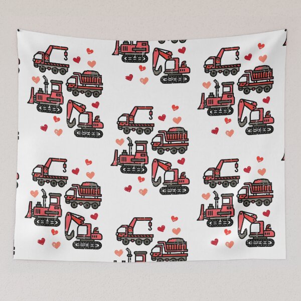 Item preview, Kids Valentines Day Construction Trucks Funny Boys Kids Toddler T-Shirt designed and sold by zedbubblez.