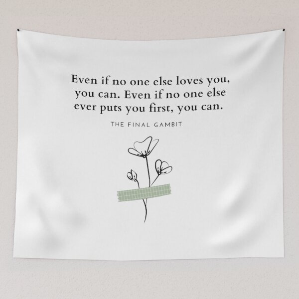 Item preview, Self Love The Final Gambit Quote Tote Bag designed and sold by chiseung188.