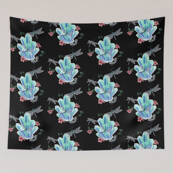 Item preview, Dragonflies & Crystal  designed and sold by MoonMothKreativ.