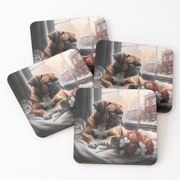 Item preview, Boxer Dog Enjoys The London View designed and sold by Nocturne  Paws.