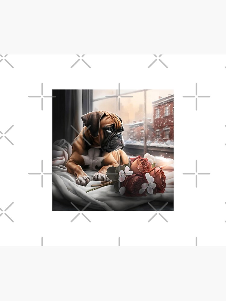Discover Boxer Dog Enjoys The London View Shower Curtain