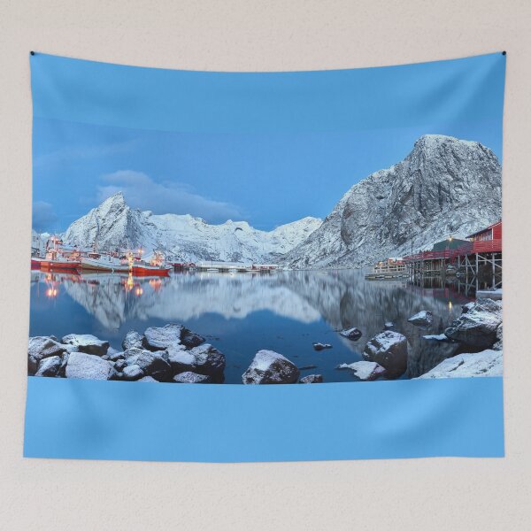 Item preview, Hamnøy Harbour Winter designed and sold by Adam Gormley.