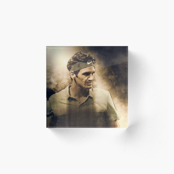 Roger Federer Acrylic Block