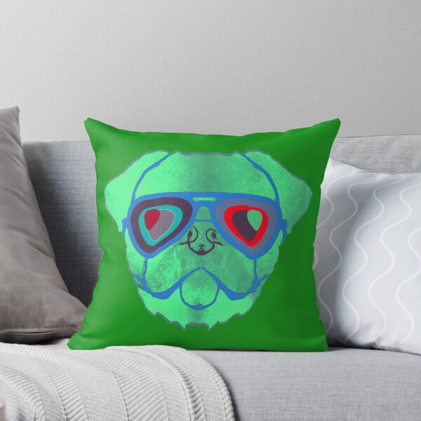 Item preview, Ocean Pug psicodélico nadando con vibraciones acuáticas designed and sold by LearnedAfter30.